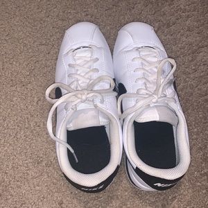 Nike Cortez black and white grade school